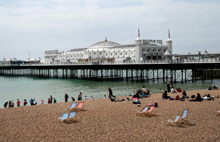 Brighton beach and pier